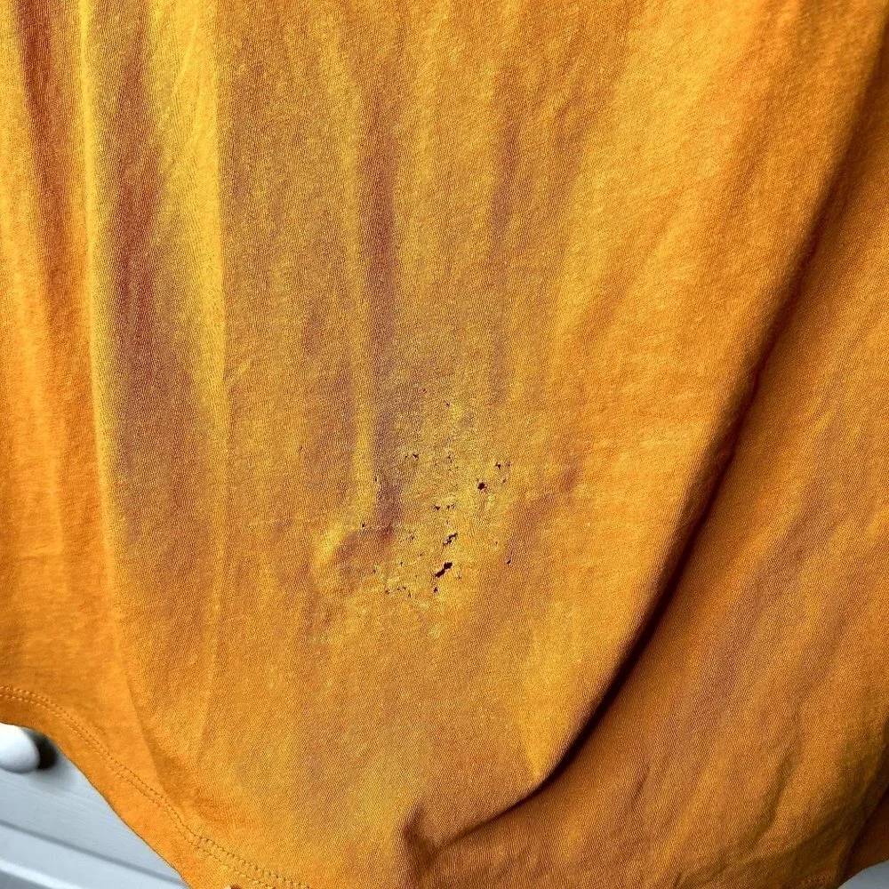 Everlane Air Orange 100% Cotton Short Sleeve Tee Shirt Men's Size X-Large XL - Picture 4 of 6